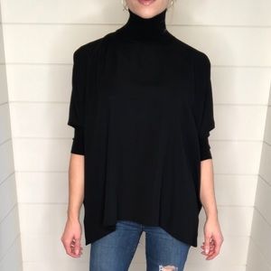 Babaton black turtle neck shirt XS